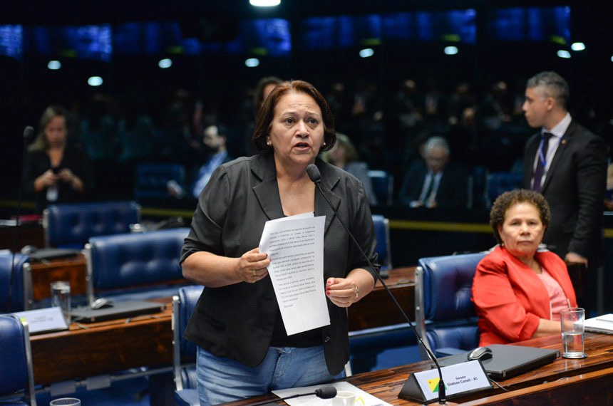 O projeto teve urgncia de anlise pelo Plenrio por um requerimento de urgncia apresentado pela senadora Ftima Bezerra (PT-RN)