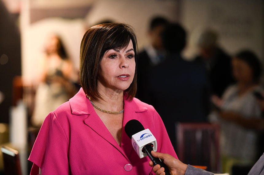 Senadora eleita, deputada Professora Dorinha Seabra Rezende (União-TO), concede entrevista.
