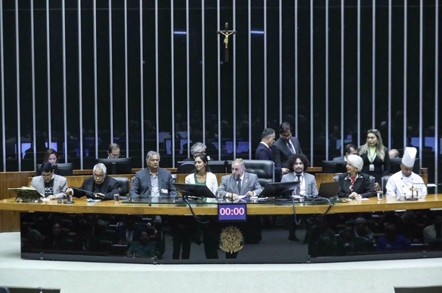 Mesa:
requerente desta sessão de comemoração, senador Izalci Lucas (PSDB-DF), conduz sessão.