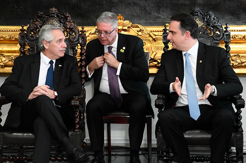 Participam: 
presidente da Argentina, Alberto Fernández;
presidente do Senado Federal, senador Rodrigo Pacheco (PSD-MG).