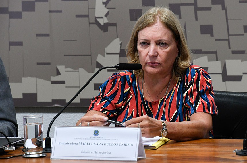 Em pronunciamento, à mesa, indicada para exercer o cargo de embaixadora do Brasil na Bósnia e Herzegovina, Maria Clara Duclos Carisio (MSF 49/2023).