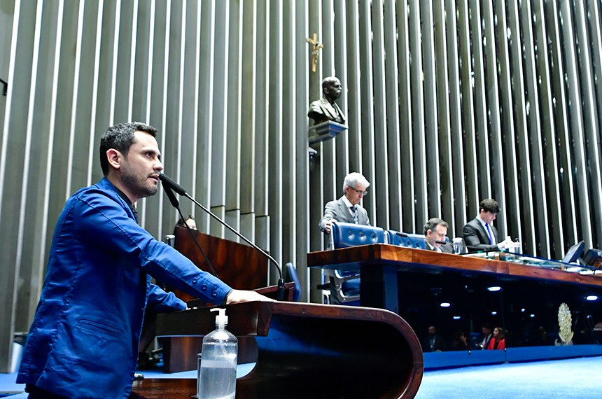 Mesa:  
presidente do Senado Federal, senador Rodrigo Pacheco (PSD-MG).