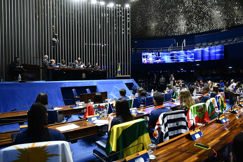 Sessão de encerramento do Programa Jovem Senador de 2023