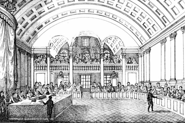 Interior da Cadeia Velha onde funcionou a Assembleia Constituinte de 1823