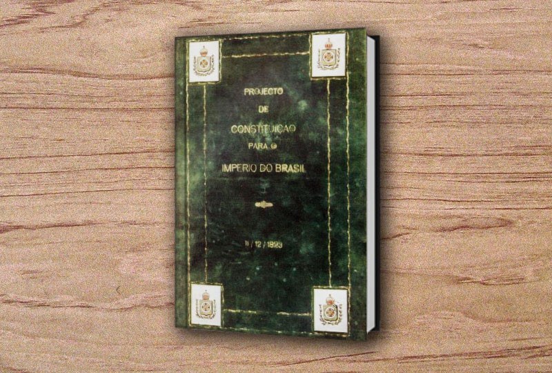 Capa do Projeto de Constituição apresentado em 1823