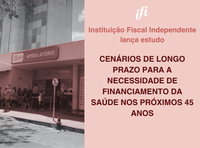 Necessidade de financiamento da saúde pela União vai crescer 3,9% ao ano nos próximos 45 anos, diz IFI