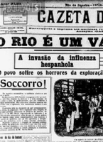 Em 1918, gripe espanhola espalha morte e pânico, faz escolas aprovarem todos os alunos e leva à criação da caipirinha