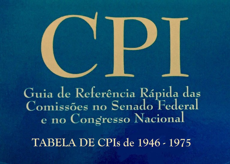 Capa - TABELA DE CPIs de 1946 - 1975