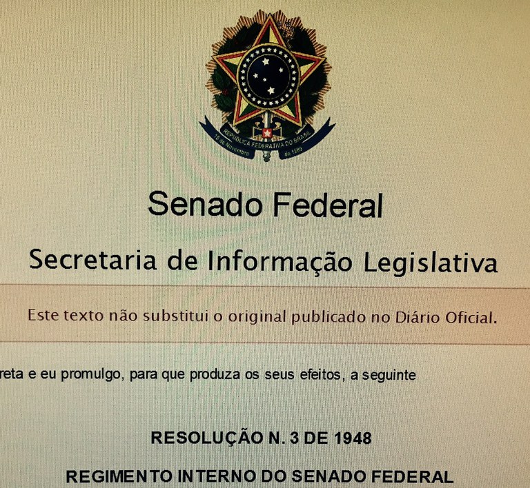 Regimento Interno 1948