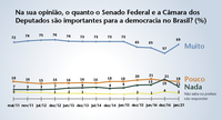 Para brasileiros, o Senado e a Câmara são muito importantes para a democracia