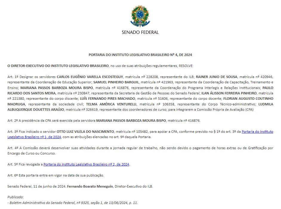 Recomposição da CPA