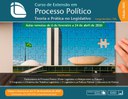 Curso de Extensão em Processo Político: Teoria e Prática no Legislativo (Edição 2025)