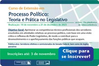 Curso de Extensão em "Processo Político:  Teoria e Prática no Legislativo"  (Edição 2023)