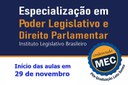 Curso de Pós-Graduação em Poder Legislativo e Direito Parlamentar (Edição 2021)