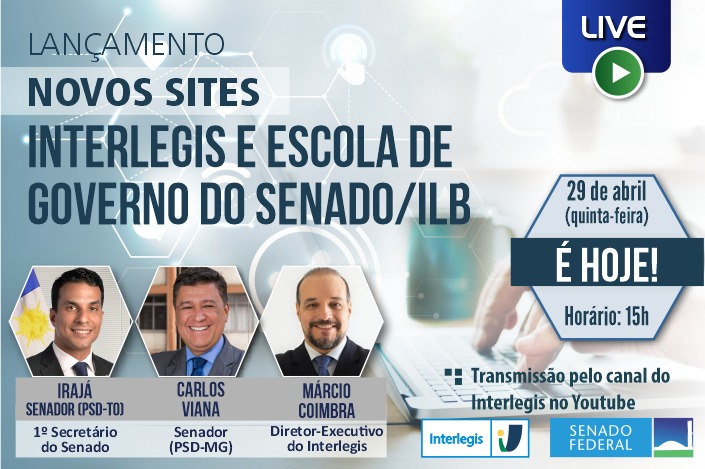 live lançamento do portal