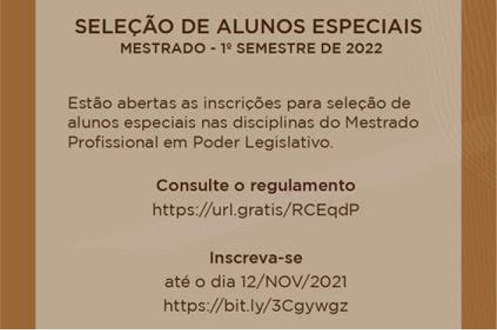 CEFOR abre vagas para alunos especiais no Mestrado