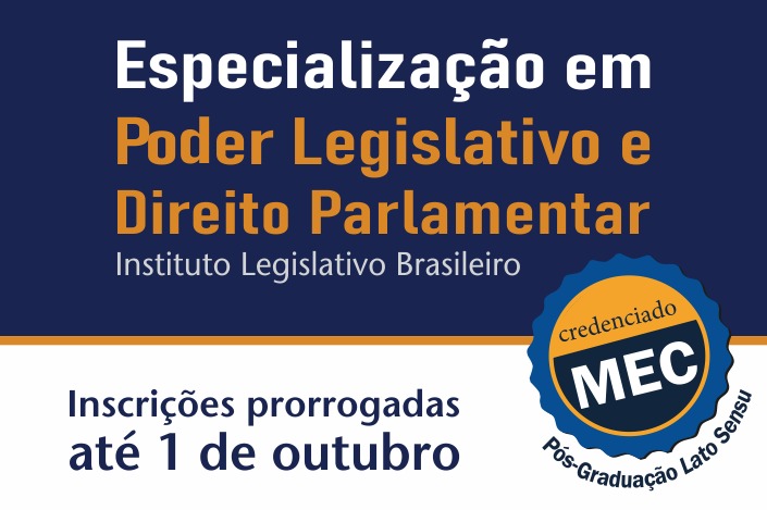 Pós-Graduação em Direito Parlamentar tem inscrições prorrogadas
