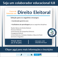 Credenciamento de colaboradores educacionais para Curso de Extensão em Direito Eleitoral