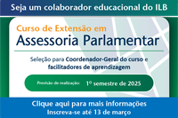 Credenciamento de colaboradores educacionais para o Curso de Extensão em Assessoria Parlamentar (edição 2025)