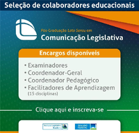 Credenciamento de colaboradores educacionais para o Curso de Pós-Graduação Lato Sensu em Comunicação Legislativa (Edição 2024)