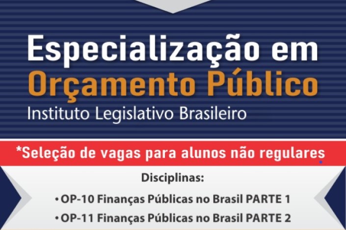 Resultado da seleção de alunos especiais para curso de Orçamento Público