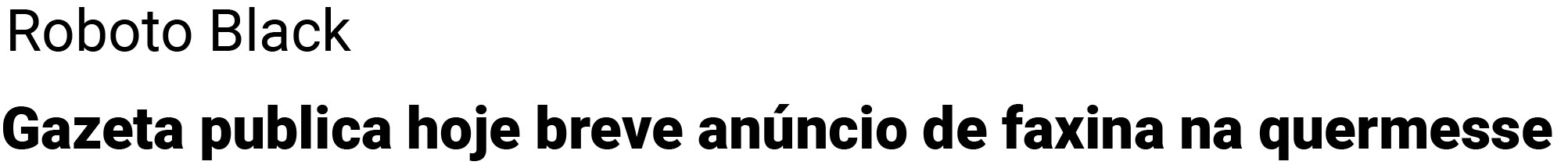 Roboto Black