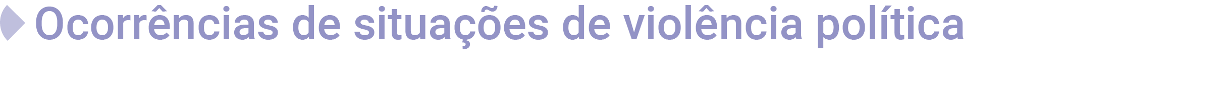 Ocorrência Violência Política