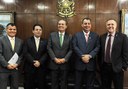 Parlamentares do Amazonas visitam o presidente do senado Renan Calheiros (PMDB-AL). Foto: Jane de Araújo