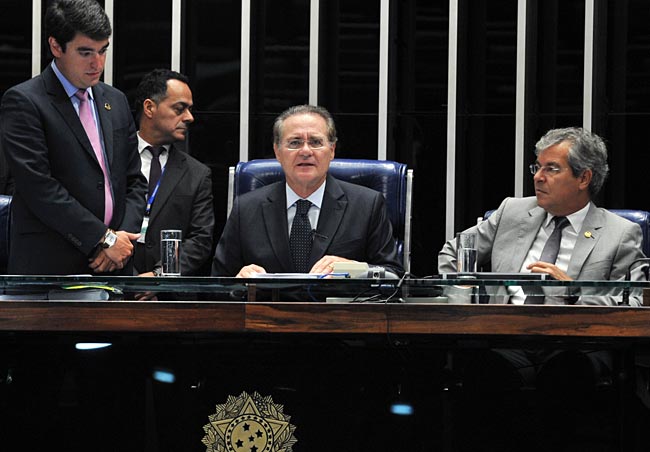 Presidente do senado Renan Calheiros (PMDB-AL), destaca aprovação de feminicídio como crime hediondo. Foto: Jane de Araújo