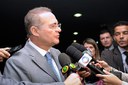 Presidente do Senado, Renan Calheiros (PMDB-AL), diz que análise do Plenário sobre CPI da Petrobras será rápida. Foto: Jane Araújo