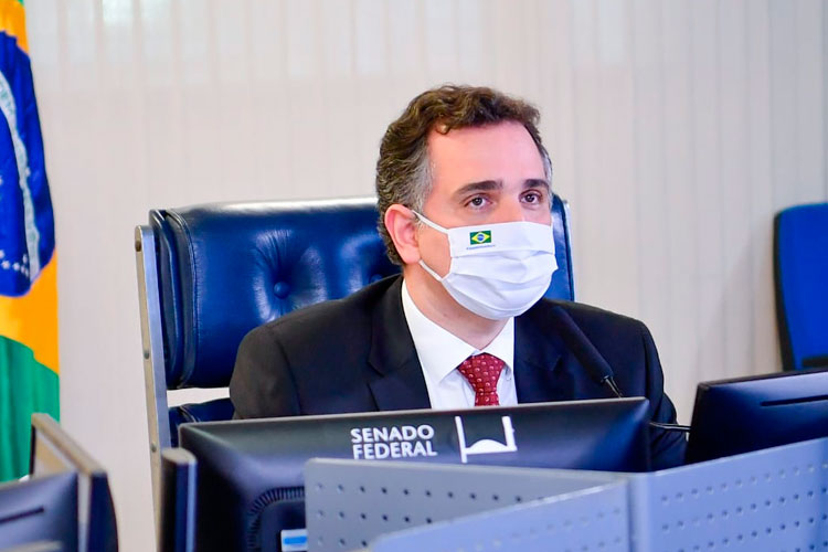 Sob condução de Rodrigo Pacheco, Senado aprova atualização na legislação eleitoral. Foto: Marcos Brandão