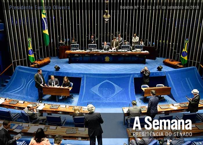 Eunício afirma que Senado aprovou mais de 40 propostas nesta semana. Foto: Jonas Pereira
