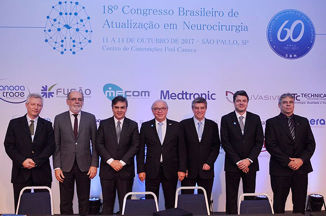 Cássio participa do 18º Congresso Brasileiro de Atualização em Neurocirurgia. Foto: Marcos Brandão