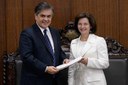 Cassio Cunha Lima recebe Raquel Dodge, indicada para chefiar a PGR. Foto: Waldemir 