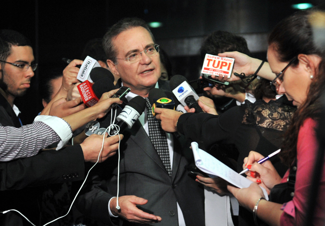Presidente do senado, Renan Calheiros (PMDB-AL), volta a criticar terceirização  sem limites. Foto: Jane de Araújo