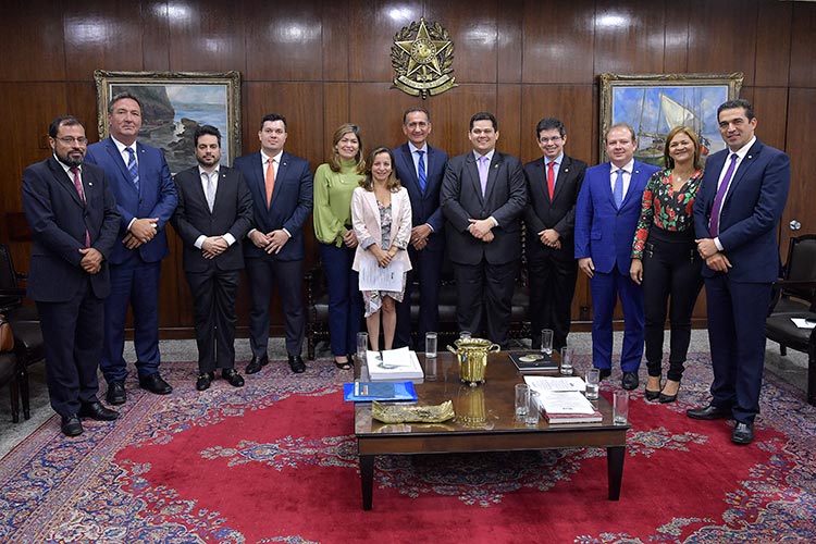 Presidente do Senado se reúne com governador e bancada para definir pauta de prioridades para o estado. Foto: Marcos Brandão