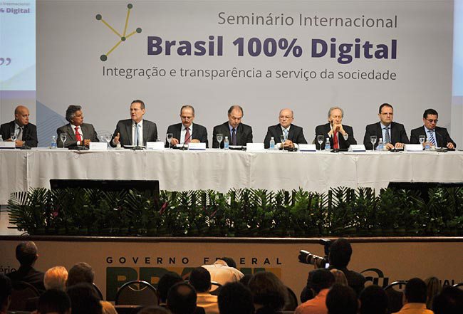 Presidente do senado, Renan Calheiros (PMDB-AL), participa de Seminário Internacional Brasil 100% Digital. Foto: Jane de Araújo