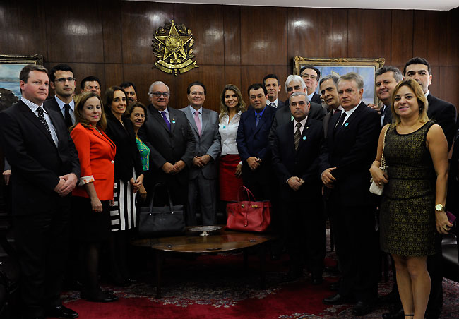 Renan Calheiros recebe representantes de Associações de Magistrados. Foto: Jane de Araújo