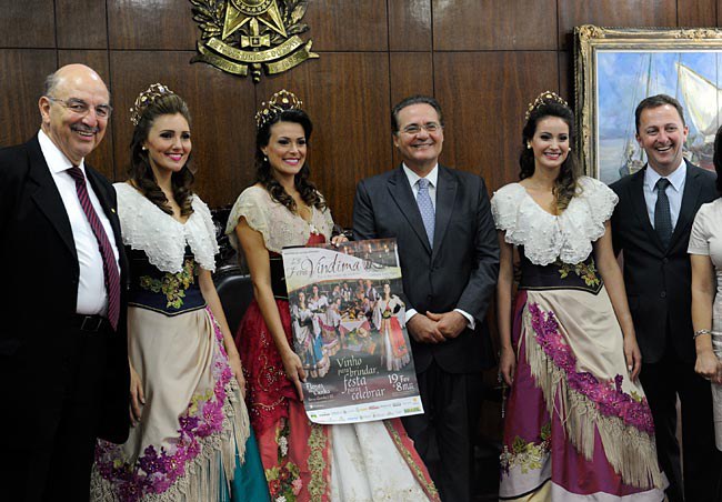Presidente Renan é convidado para a Festa da Uva de Vindima. Foto: Jane de Araújo
