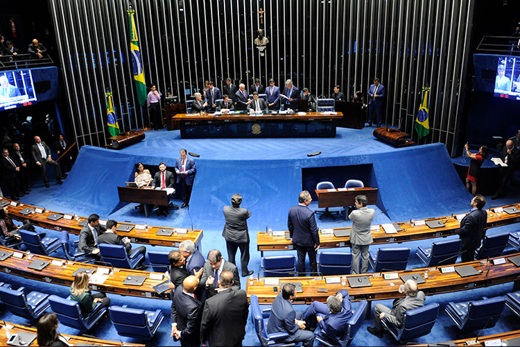Senado conclui votação da Comissão Diretora para biênio 2019-2020. Foto: Marcos Brandão