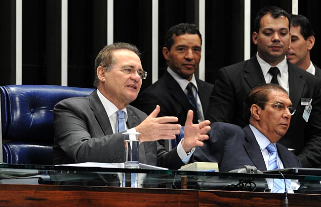 Presidente do senado, Renan Calheiros (PMDB-AL), cobra do Governo subvenção da cana de açúcar. Foto: Jane de Araújo