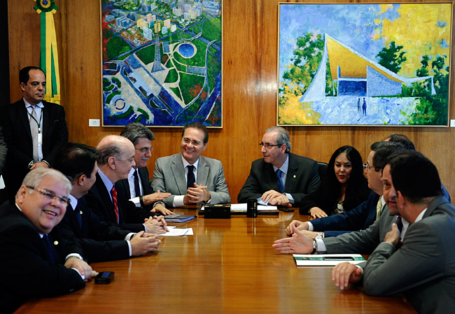 Renan e Eduardo Cunha propõe Lei de Responsabilidade das Estatais. Foto: Marcos Oliveira
