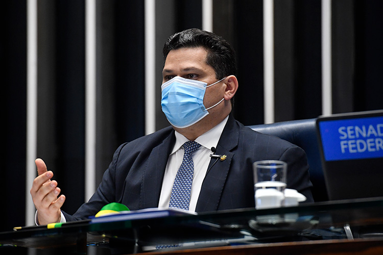Davi faz balanço legislativo ao deixar a Presidência do Senado. Foto: Marcos Brandão