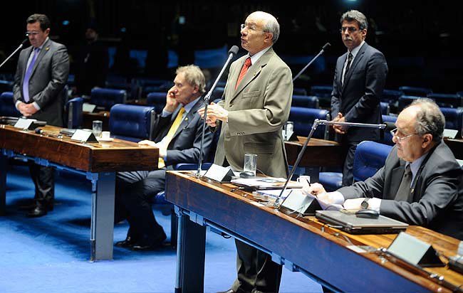 Renan recebe elogios pela gestão na Presidência do Senado - Foto: Moreira Mariz