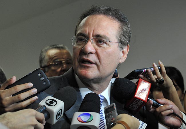 Presidente do senado, Renan Calheiros (PMDB-AL),  diz que Temer na articulação fortalece coalizão política. Foto: Jane de Araújo