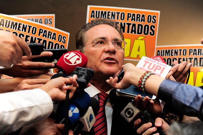 Presidente do senado, Renan Calheiros (PMDB-AL), propõe discussão profunda sobre fim da desoneração da folha de pagamentos. Foto: Jonas Pereira