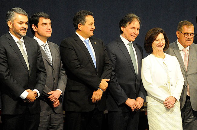 Eunício comparece à posse de membros do Conselho Nacional do Ministério Público. Foto: Jane de Araújo