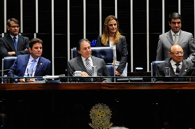 Eunício anuncia aperfeiçoamento dos veículos de comunicação do Senado. Foto: Jonas Pereira