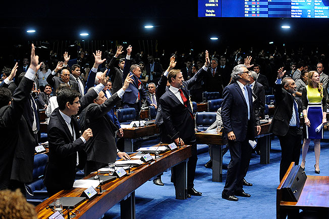 Senadores aprovam Fundo Especial de Financiamento de Campanha. Foto: Jonas Pereira