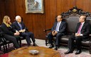 Ministro do STF, Gilmar Mendes, visita presidente Renan